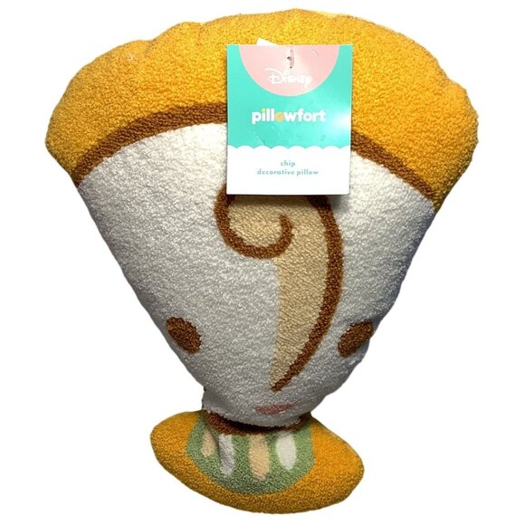 Disney Princess Belle Sidekick Chip Kids Decorative Pillow Pillowfort - Picture 2 of 7